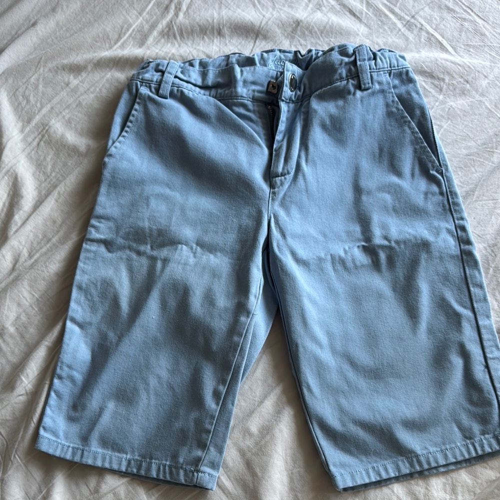 Jacadi Men's Sky Blue Flat Front Shorts